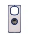 Hurtownia GSM - Etui s úchopem na prst Bizon Case Hybrid Ring do Xiaomi Redmi Note 14 Pro 5G / Poco X7 kouřové s modrým rámečkem - BIZ8406 - {ean13} - Hurt