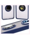 Wholesale Bizon Case Hybrid Ring Xiaomi Redmi Note 14 Pro 5G / Poco X7 smoky with a dark blue frame - BIZ8406 - {ean13} - Hurt