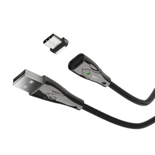 Kabel magnetyczny USB-C Blitzwolf BW-TC20, 3A, 1m (czarny)