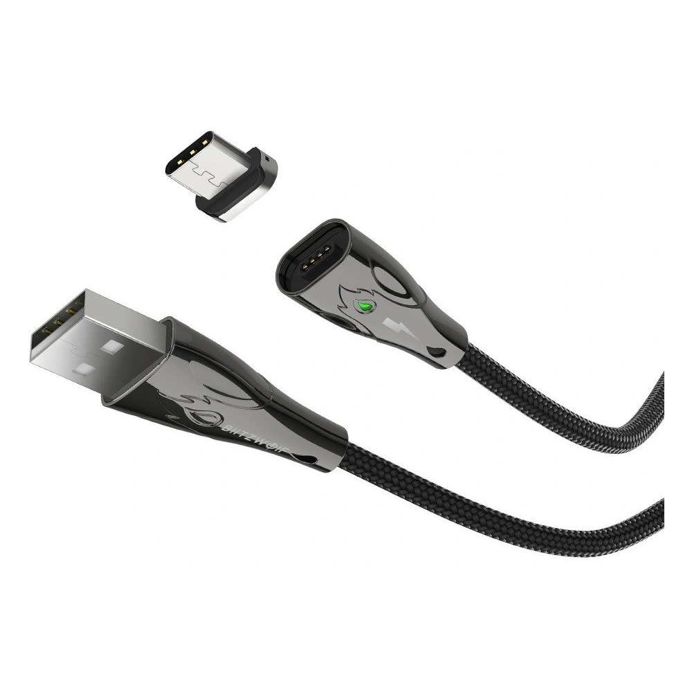 Hurtownia GSM - Kabel magnetyczny USB-C Blitzwolf BW-TC20, 3A, 1m (czarny) - BLZ233BLK - {ean13} - Hurt