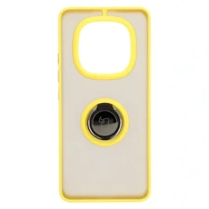 Hurtownia GSM - Bizon Case Hybrid Ring Xiaomi Redmi Note 14 Pro 5G / Poco X7 rauchig mit einem gelben Rahmen - BIZ8407 - {ean13} - Hurt