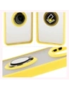 Hurtownia GSM - Bizon Case Hybrid Ring Xiaomi Redmi Note 14 Pro 5G / Poco X7 rauchig mit einem gelben Rahmen - BIZ8407 - {ean13} - Hurt