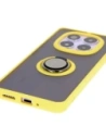 Hurtownia GSM - Bizon Case Hybrid Ring Xiaomi Redmi Note 14 Pro 5G / Poco X7 rauchig mit einem gelben Rahmen - BIZ8407 - {ean13} - Hurt