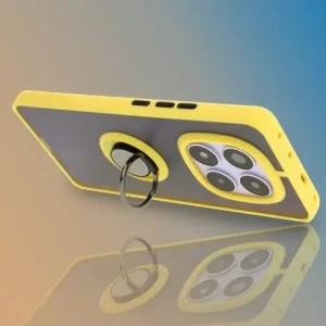 Hurtownia GSM - Bizon Case Hybrid Ring Xiaomi Redmi Note 14 Pro 5G / Poco X7 füstös sárga kerettel - BIZ8407 - {ean13} - Hurt