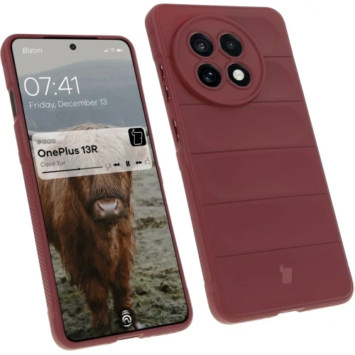 Pancerne etui Bizon Case Tur do OnePlus 13R ciemnofioletowe
