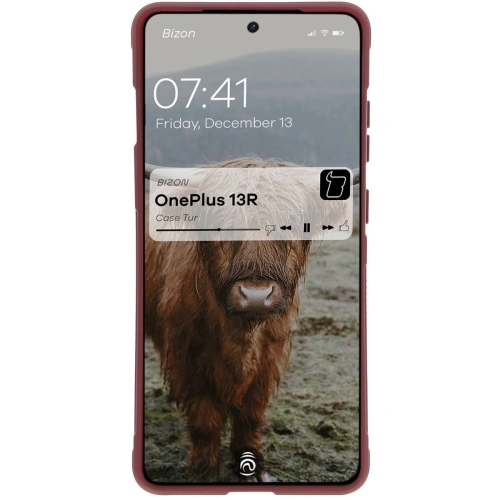 Pancerne etui Bizon Case Tur do OnePlus 13R ciemnofioletowe