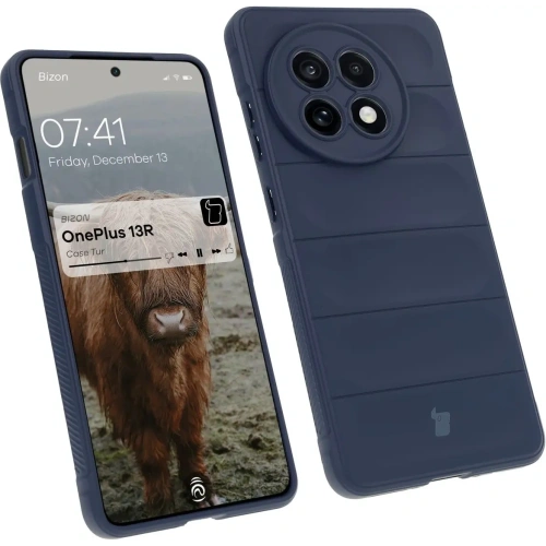 Pancerne etui Bizon Case Tur do OnePlus 13R granatowe