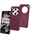 Silikonowe etui Bizon Soft Case do Oppo Find X8 Pro ciemnofioletowe