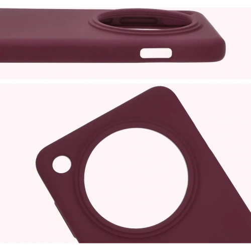 Silikonowe etui Bizon Soft Case do Oppo Find X8 Pro ciemnofioletowe