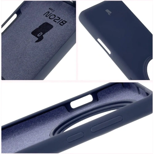 Silikonowe etui Bizon Soft Case do Oppo Find X8 Pro ciemnoniebieskie