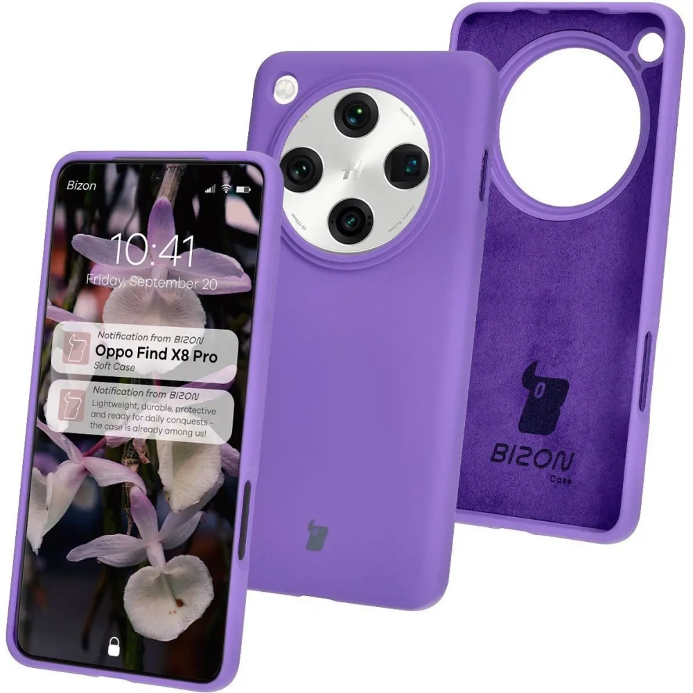 Hurtownia GSM - Bizon puha tok Oppo Find X8 Pro lila - BIZ8418 - {ean13} - Hurt