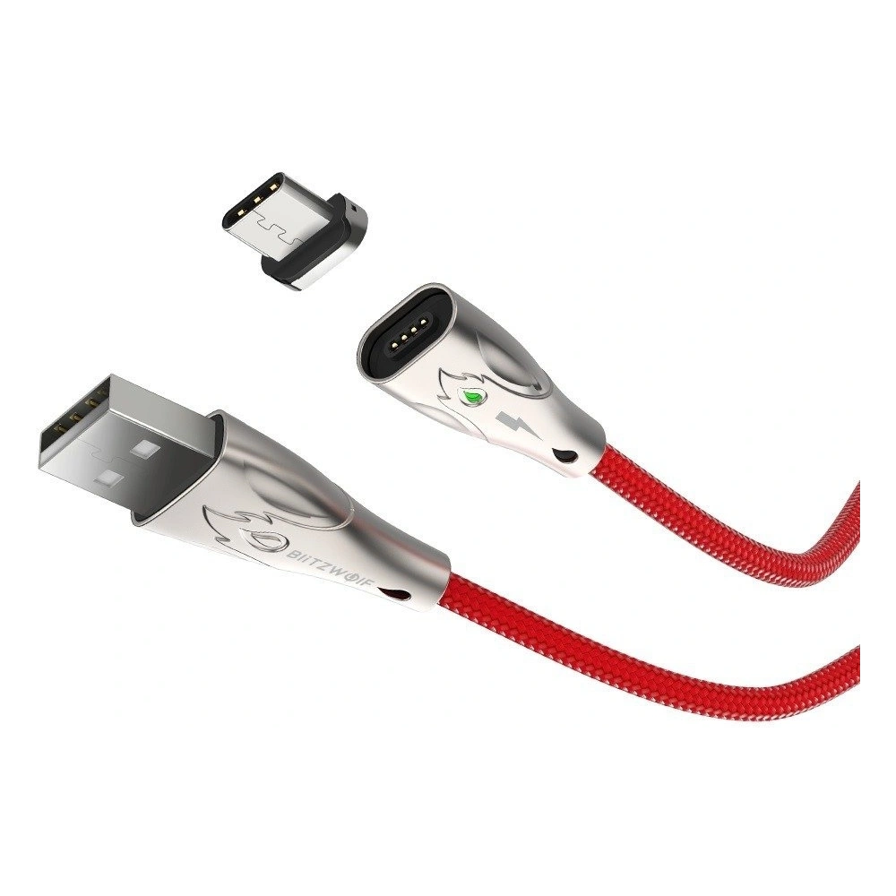 Hurtownia GSM - Kabel magnetyczny USB-C Blitzwolf BW-TC20, 3A, 1,8m (czerwony) - BLZ236RED - {ean13} - Hurt