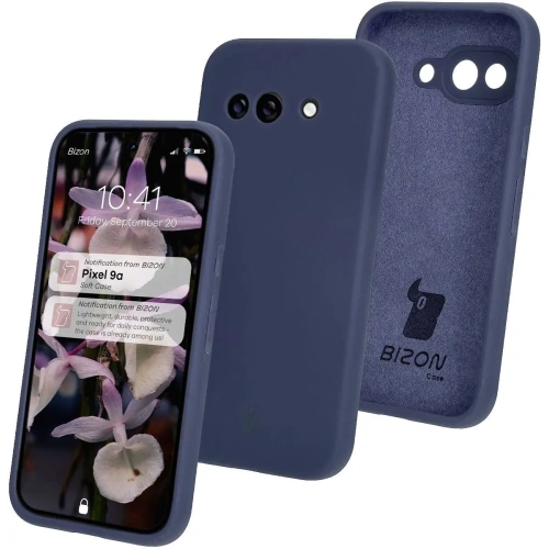 Silikonowe etui Bizon Soft Case do Google Pixel 9a ciemnoniebieskie