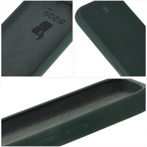 Silikonowe etui Bizon Soft Case do Google Pixel 9a ciemnozielone