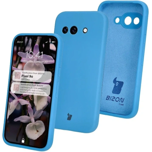 Silikonowe etui Bizon Soft Case do Google Pixel 9a niebieskie