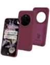 Silikonowe etui Bizon Soft Case do Honor Magic7 Pro ciemnofioletowe