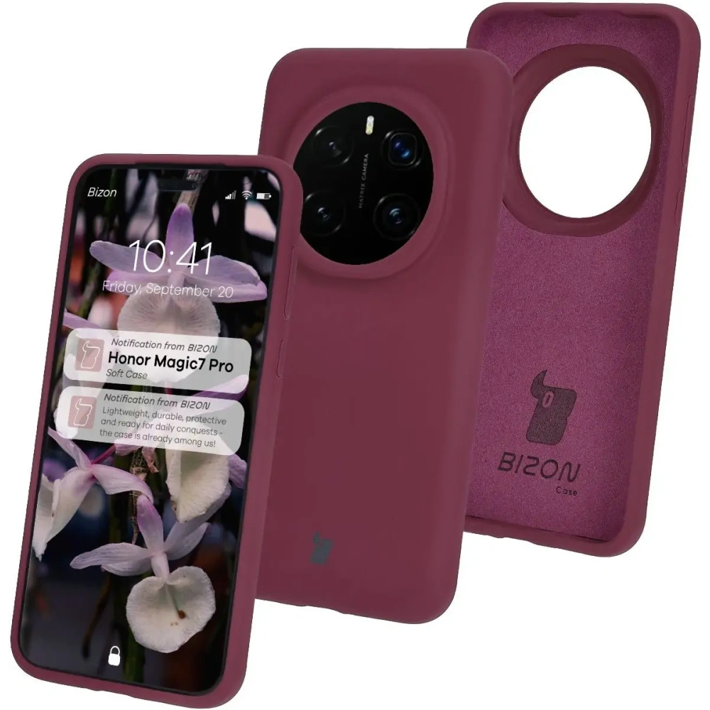 Hurtownia GSM - Silikonowe etui Bizon Soft Case do Honor Magic7 Pro ciemnofioletowe - BIZ8426 - {ean13} - Hurt