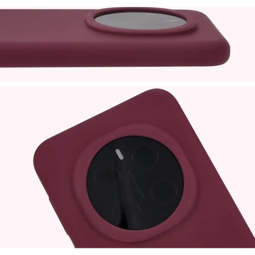 Silikonowe etui Bizon Soft Case do Honor Magic7 Pro ciemnofioletowe