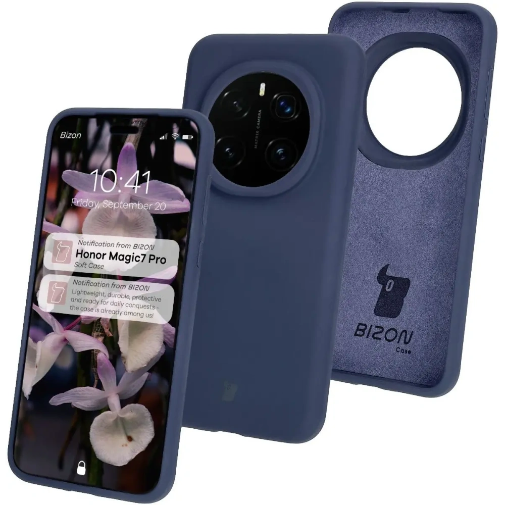 Hurtownia GSM - Silikonowe etui Bizon Soft Case do Honor Magic7 Pro ciemnoniebieskie - BIZ8427 - {ean13} - Hurt
