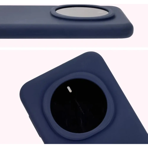 Silikonowe etui Bizon Soft Case do Honor Magic7 Pro ciemnoniebieskie