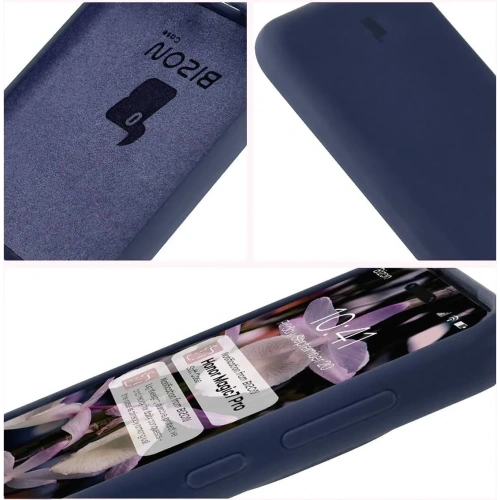 Silikonowe etui Bizon Soft Case do Honor Magic7 Pro ciemnoniebieskie