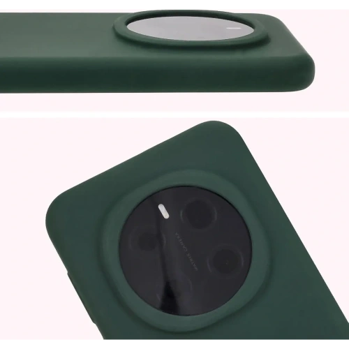 Silikonowe etui Bizon Soft Case do Honor Magic7 Pro ciemnozielone