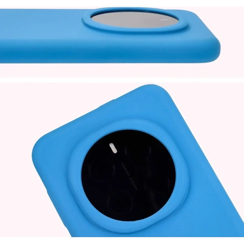 Silikonowe etui Bizon Soft Case do Honor Magic7 Pro niebieskie