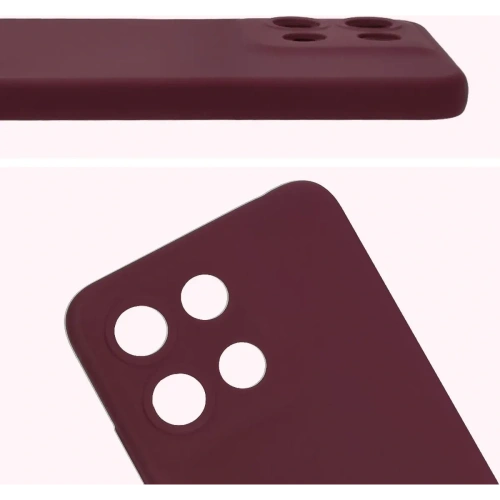 Silikonowe etui Bizon Soft Case do Motorola Moto G15 / G15 Power ciemnofioletowe