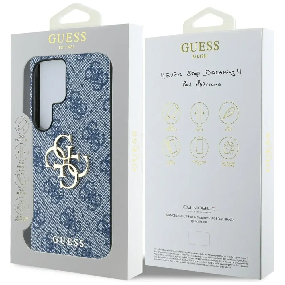 Hurtownia GSM - Etui Guess Big 4G Logo Classic Logo pro Samsung Galaxy S25 Ultra modré - GUE4300 - {ean13} - Hurt