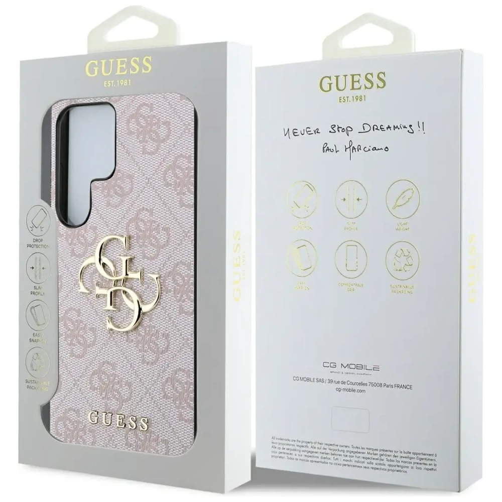 Hurtownia GSM - Etui Guess Big 4G Logo Classic Logo do Samsung Galaxy S25 Ultra różowy - GUE4301 - {ean13} - Hurt