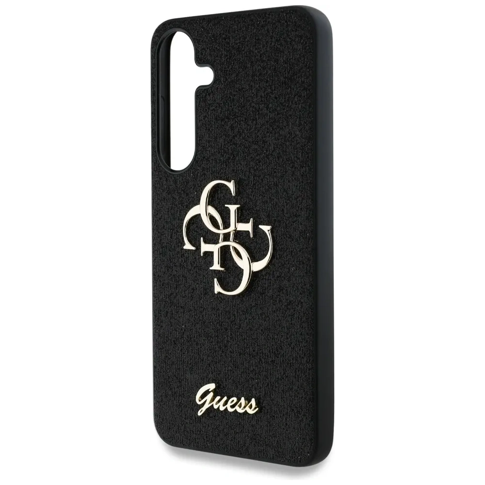 Hurtownia GSM - Etui Guess Fixed Glitter Big 4G Metal Logo do Samsung Galaxy S25 czarny - GUE4302 - {ean13} - Hurt