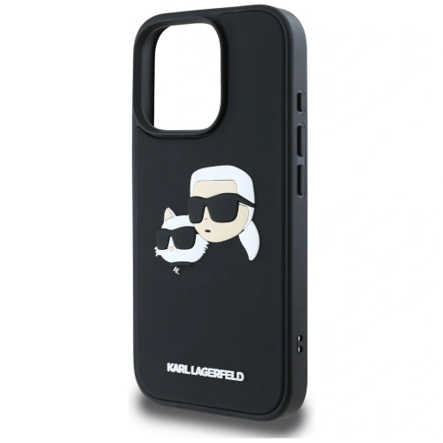 Etui Karl Lagerfeld HC 3D Rubber Double Heads do Apple iPhone 16 Pro Max czarny
