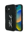 Hurtownia GSM - Etui Karl Lagerfeld HC Grained PU Cardslot Metal Signature do Apple iPhone 16 czarny - KLD21895 - {ean13} - Hurt