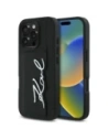 Hurtownia GSM - Etui Karl Lagerfeld HC Grained PU Cardslot Metal Signature do Apple iPhone 16 Pro černé - KLD21896 - {ean13} - Hurt