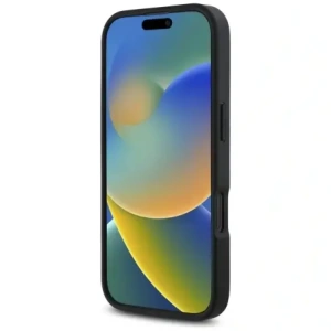 Etui Karl Lagerfeld HC Grained PU Cardslot Metal Signature do Apple iPhone 16 Pro czarny