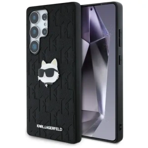Wholesale Karl Lagerfeld Leather Monogram Pin Logo Choupette Head Samsung Galaxy S25 Ultra black - KLD21898 - {ean13} - Hurt