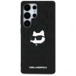 Wholesale Karl Lagerfeld Leather Monogram Pin Logo Choupette Head Samsung Galaxy S25 Ultra black - KLD21898 - {ean13} - Hurt