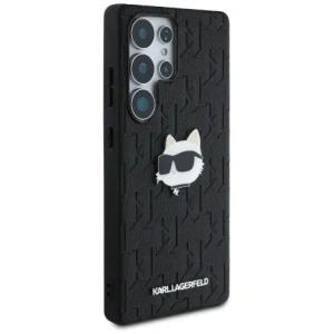 Wholesale Karl Lagerfeld Leather Monogram Pin Logo Choupette Head Samsung Galaxy S25 Ultra black - KLD21898 - {ean13} - Hurt