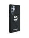 Wholesale Karl Lagerfeld Leather Monogram Pin Logo Choupette Head Samsung Galaxy S25 Ultra black - KLD21898 - {ean13} - Hurt