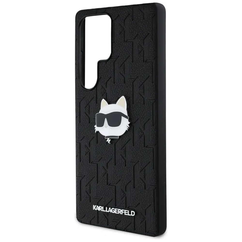 Hurtownia GSM - Karl Lagerfeld Pin de piele cu monogramă Logo Choupette Head Samsung Galaxy S25 Ultra negru - KLD21898 - {ean13} - Hurt