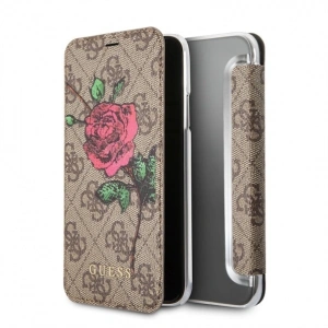 Hurtownia GSM - Etui Guess GUFLBKPX4GROB Apple iPhone X/XS hnědé/book brown 4G Flower Desire - GUE461BR - {ean13} - Hurt