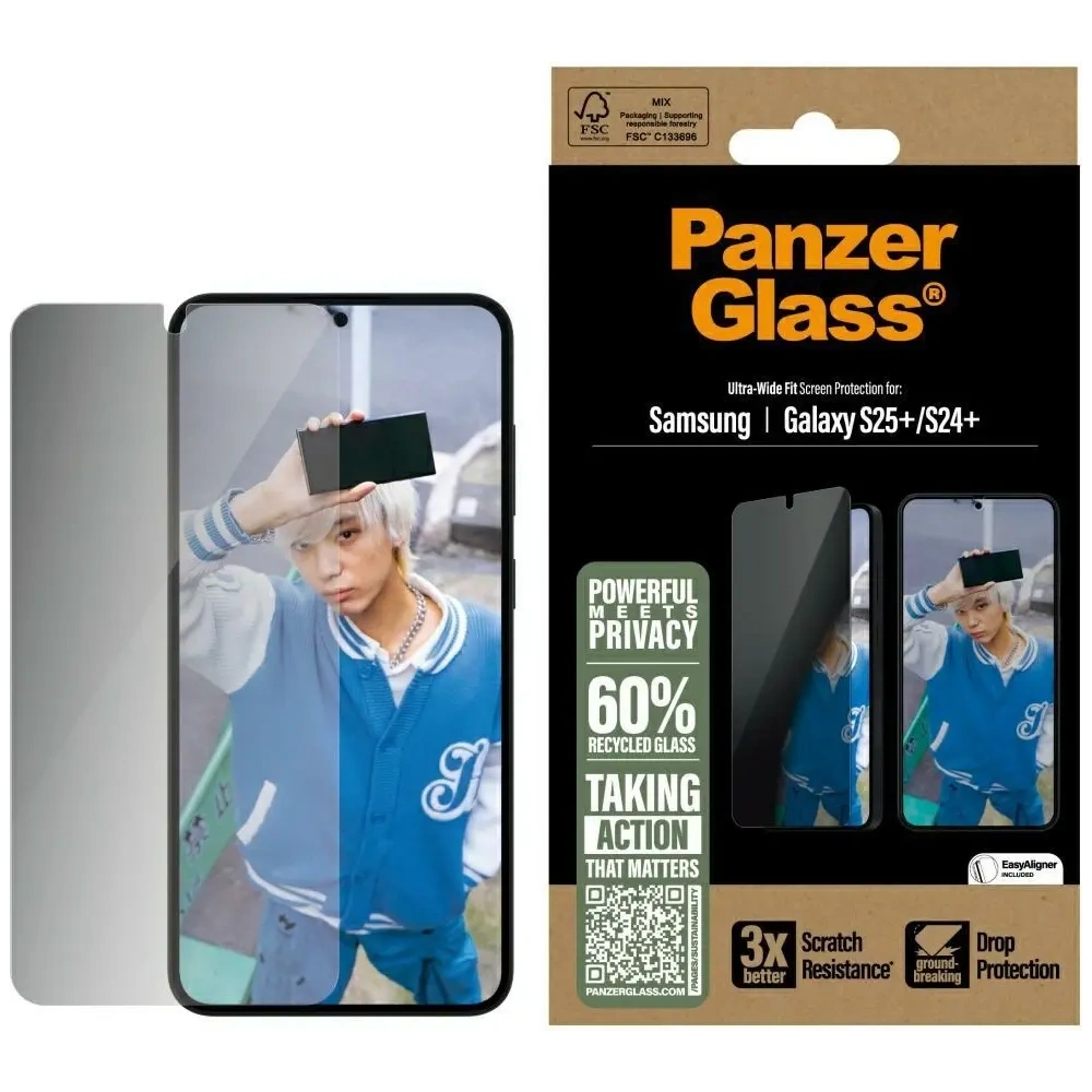 Hurtownia GSM - PanzerGlass Ultra-Wide Fit Samsung Galaxy S25+ Plus - PZG823 - {ean13} - Hurt