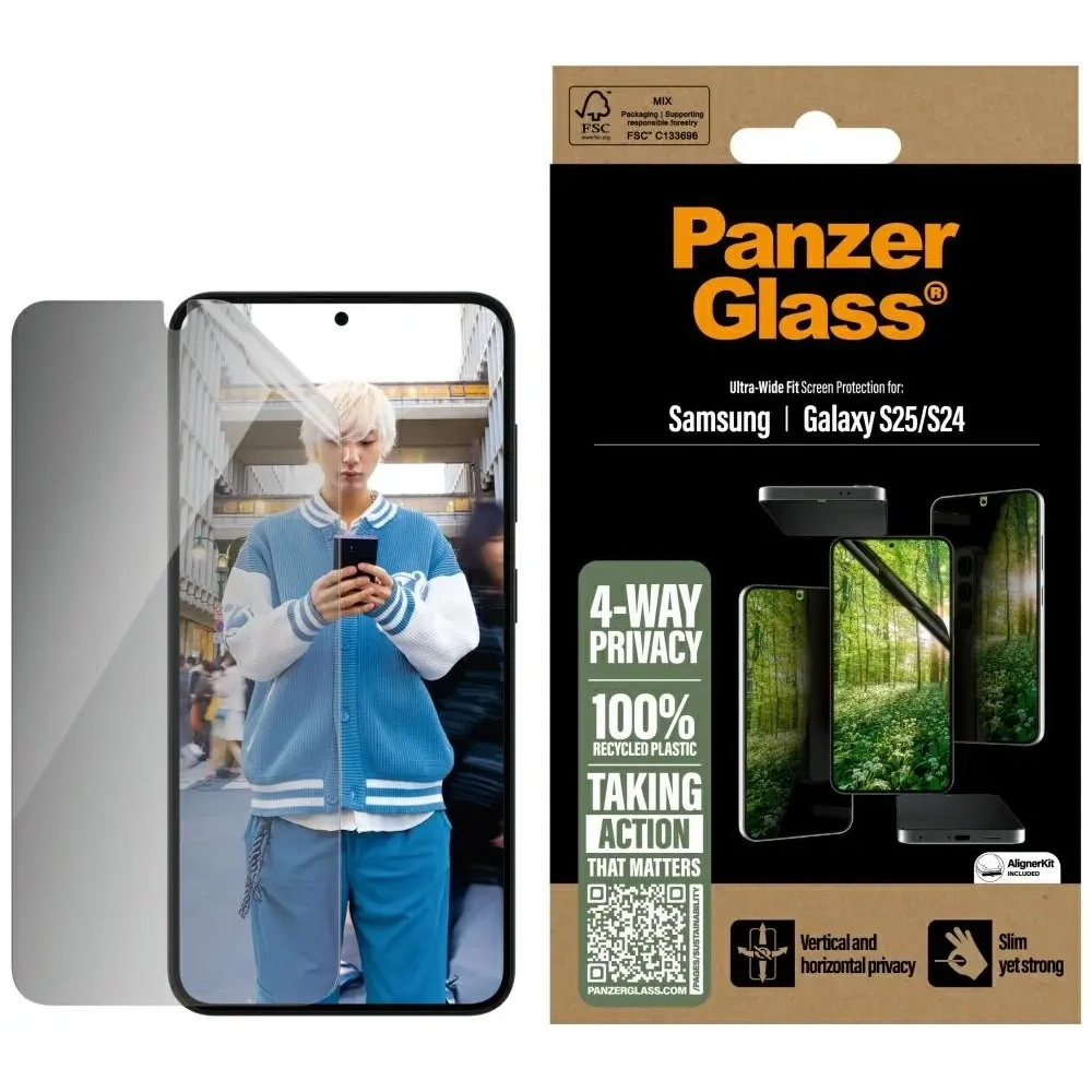 Hurtownia GSM - PanzerGlass Eco Matrix Ultra-Wide Fit Samsung Galaxy S25 - PZG824 - {ean13} - Hurt