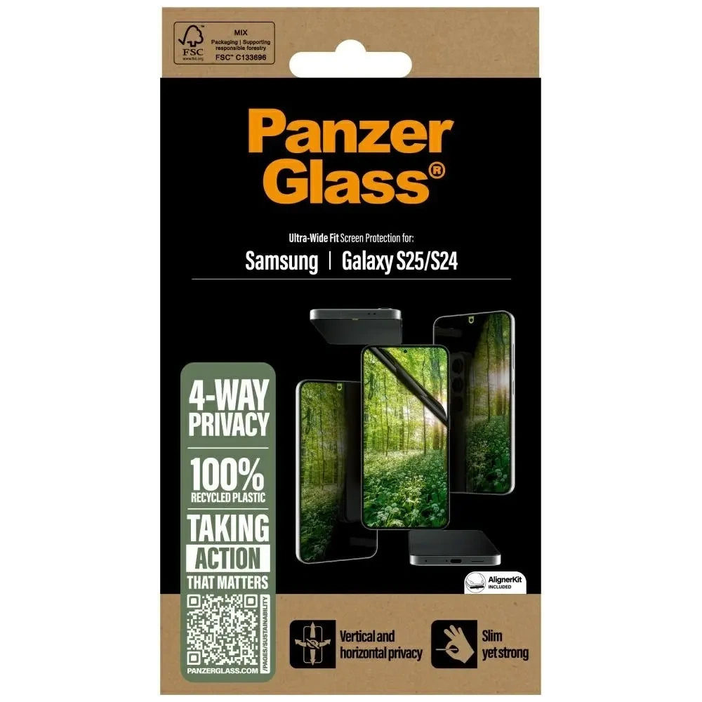 Hurtownia GSM - PanzerGlass Eco Matrix Ultra-Wide Fit Samsung Galaxy S25 - PZG824 - {ean13} - Hurt