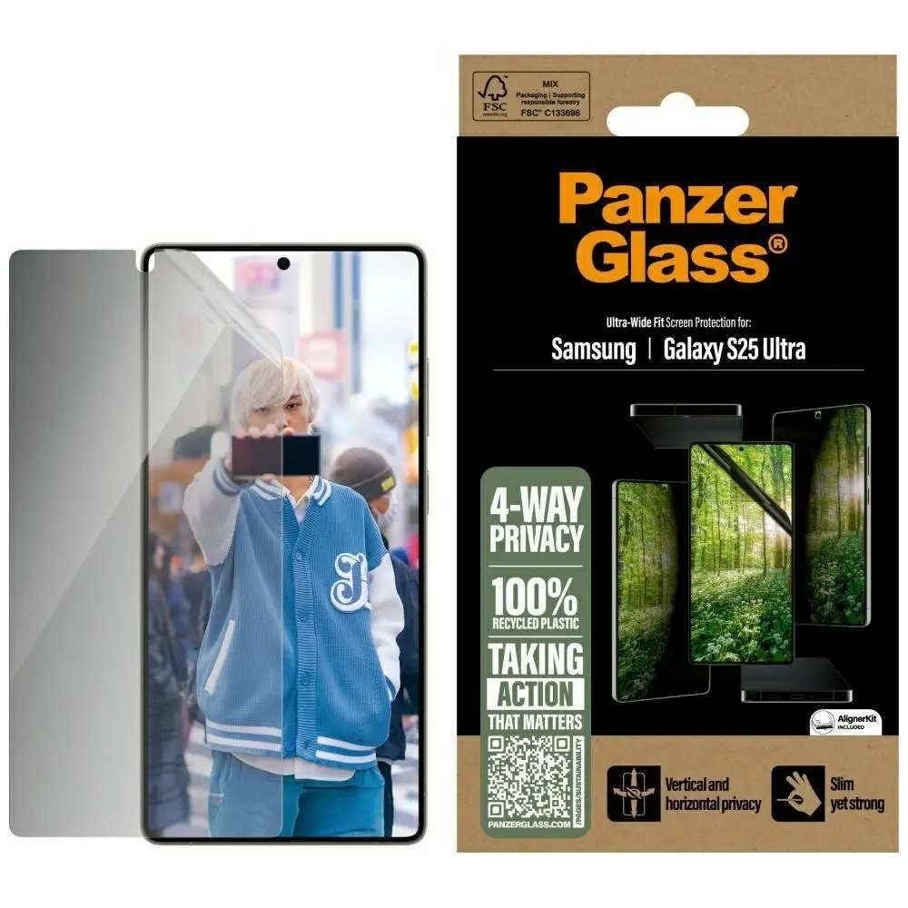 Wholesale PanzerGlass Eco Matrix Ultra-Wide Fit Samsung Galaxy S25 Ultra - PZG825 - {ean13} - Hurt