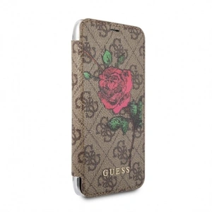 Hurtownia GSM - Etui Guess GUFLBKPX4GROB Apple iPhone X/XS brown/brązowy book 4G Flower Desire - GUE461BR - {ean13} - Hurt