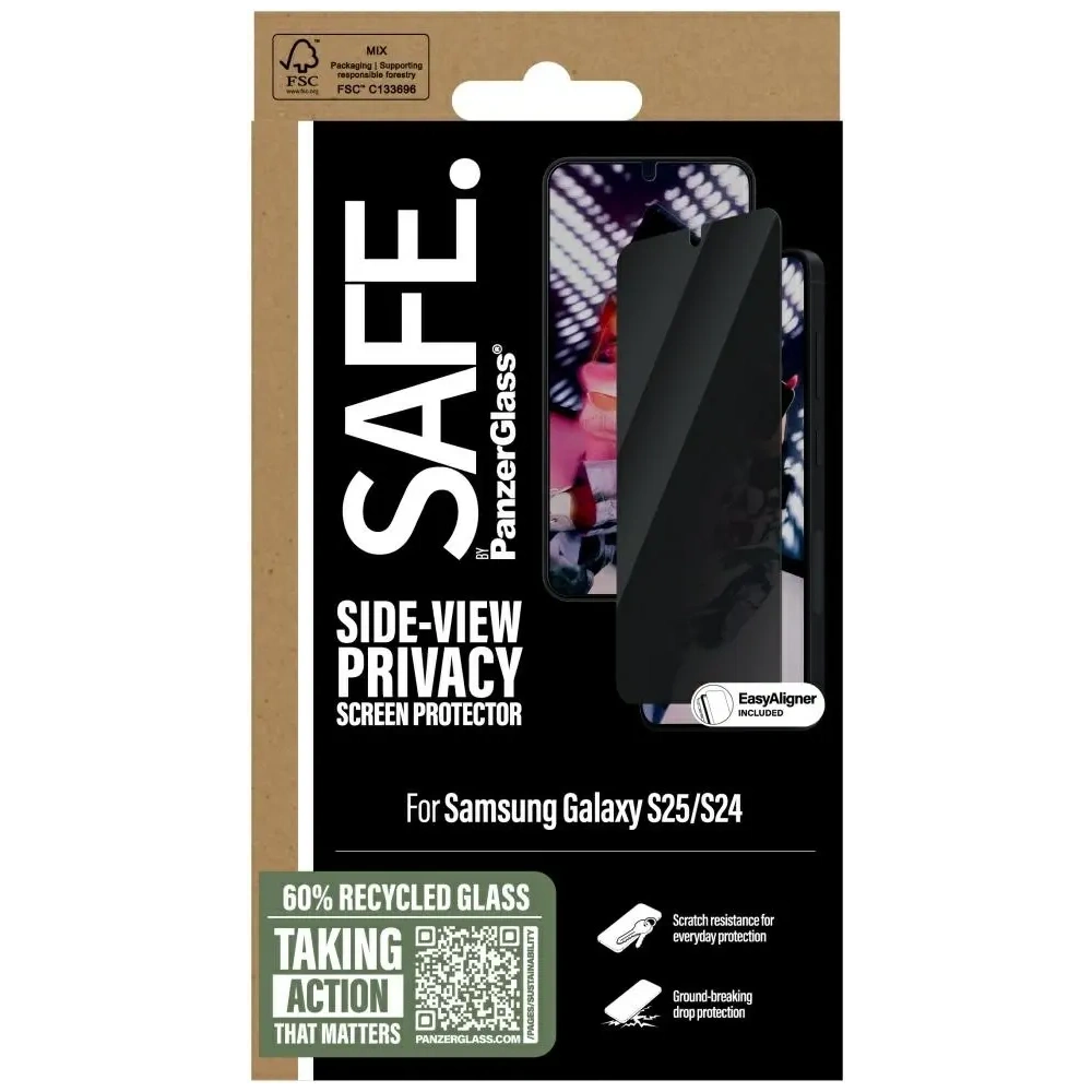 Hurtownia GSM - SAFE de PanzerGlass Ultra-Wide Fit Samsung Galaxy S25 - PZG827 - {ean13} - Hurt