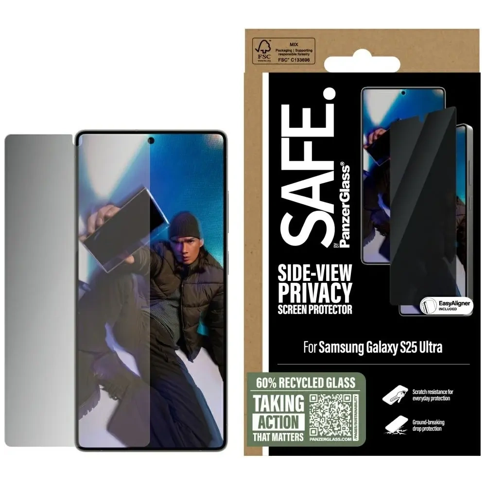 Wholesale SAFE by PanzerGlass Ultra-Wide Fit Samsung Galaxy S25 Ultra - PZG828 - {ean13} - Hurt