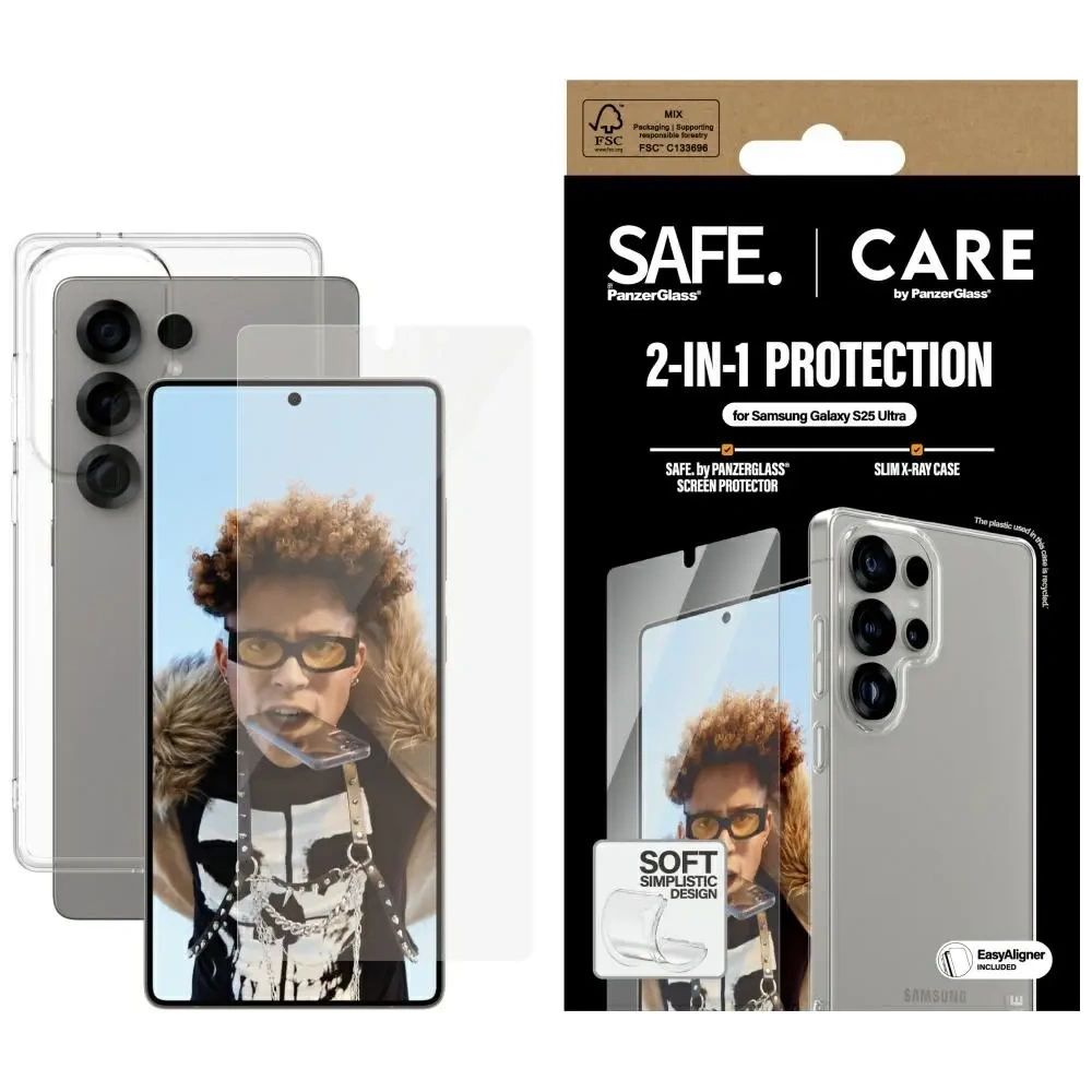 Hurtownia GSM - CARE de PanzerGlass Husa Fashion 2-in-1 + kit de sticlă pentru ecran Samsung Galaxy S25 Ultra - PZG831 - {ean13} - Hurt