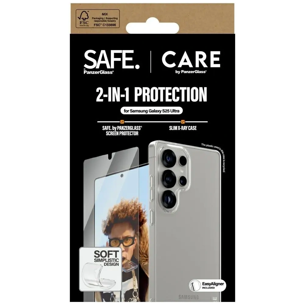 Wholesale CARE by PanzerGlass Fashion 2-in-1 case + screen glass kit Samsung Galaxy S25 Ultra - PZG831 - {ean13} - Hurt
